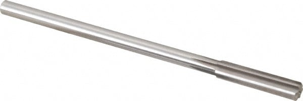 Alvord Polk 136 Chucking Reamer: 21/64" Dia, 6" OAL, 1-1/2" Flute Length, Straight Shank, High Speed Steel Image