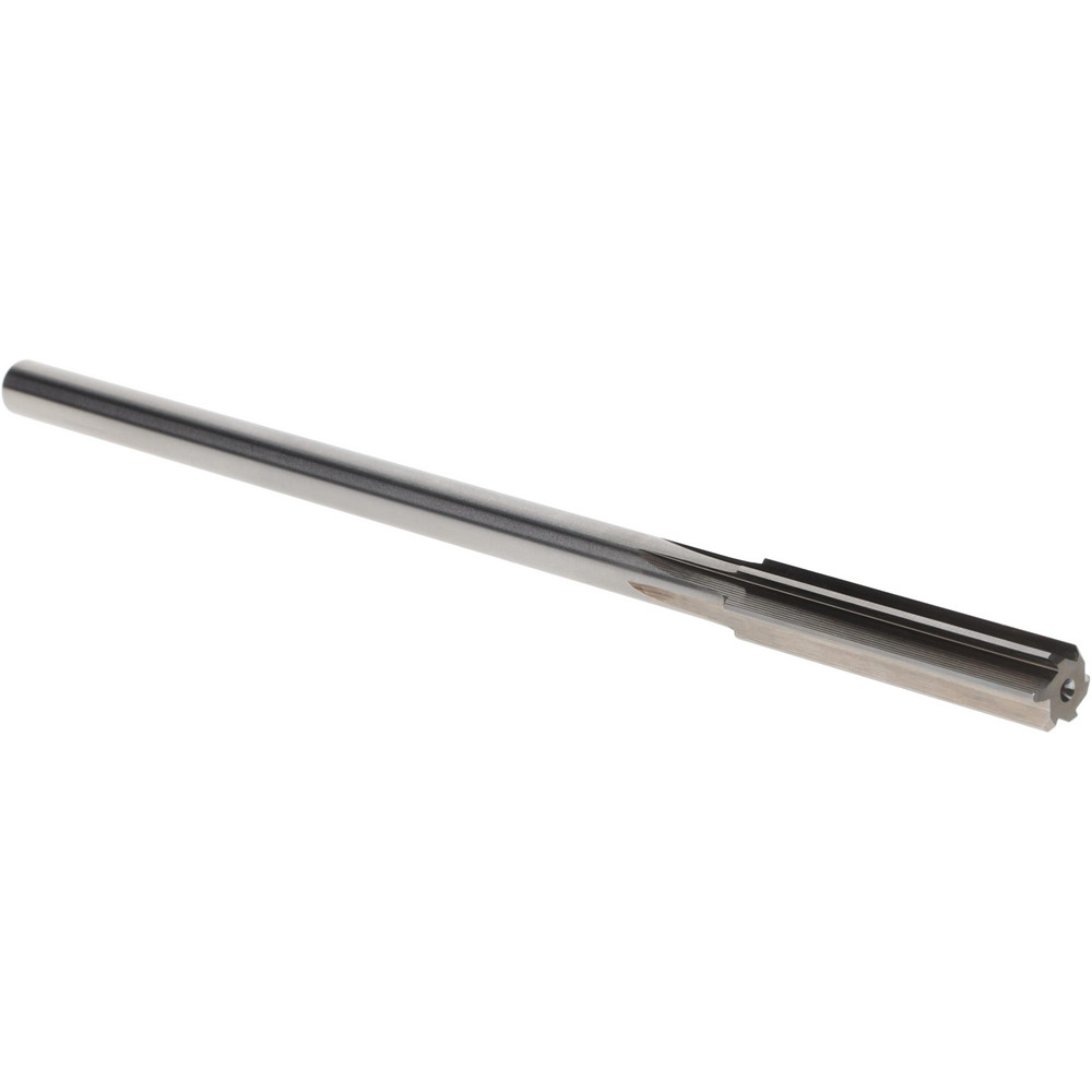 Chucking Reamer: 25/64" Dia, 7" OAL, 1-3/4" Flute Length, Straight-Cylindrical Shank, HSS