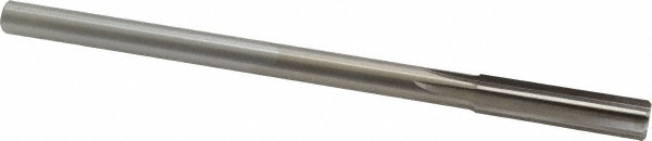 Chucking Reamer: 7/16" Dia, 7" OAL, 1-3/4" Flute Length, Straight-Cylindrical Shank, HSS