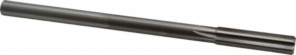 Chucking Reamer: 1/2" Dia, 8" OAL, 2" Flute Length, Straight-Cylindrical Shank, HSS