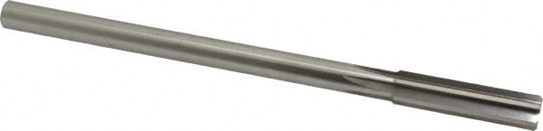 Alvord Polk 400 Chucking Reamer: 33/64" Dia, 8" OAL, 2" Flute Length, Straight Shank, High Speed Steel Image