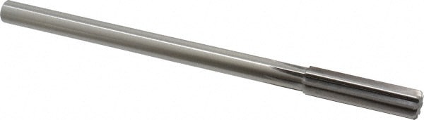 Alvord Polk 180 Chucking Reamer: 17/32" Dia, 8" OAL, 2" Flute Length, Straight Shank, High Speed Steel Image