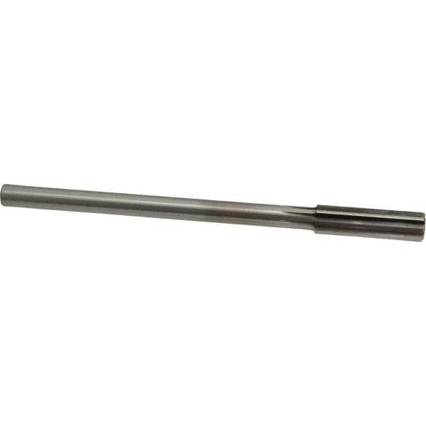 Alvord Polk 402 Chucking Reamer: 37/64" Dia, 8" OAL, 2" Flute Length, Straight Shank, High Speed Steel Image