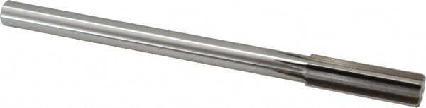 Alvord Polk 406 Chucking Reamer: 45/64" Dia, 9" OAL, 2-1/4" Flute Length, Straight Shank, High Speed Steel 