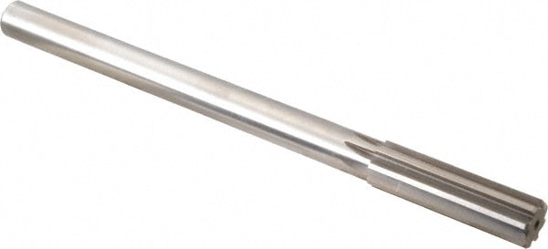 Alvord Polk 407 Chucking Reamer: 47/64" Dia, 9-1/2" OAL, 2-1/2" Flute Length, Straight Shank, High Speed Steel 