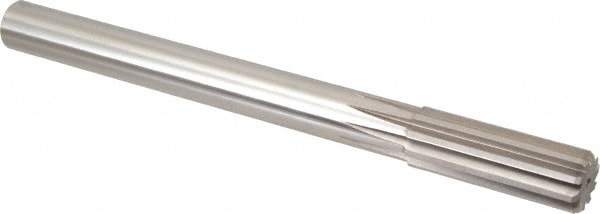 Alvord Polk 415 Chucking Reamer: 63/64" Dia, 10-1/2" OAL, 2-3/4" Flute Length, Straight Shank, High Speed Steel Image