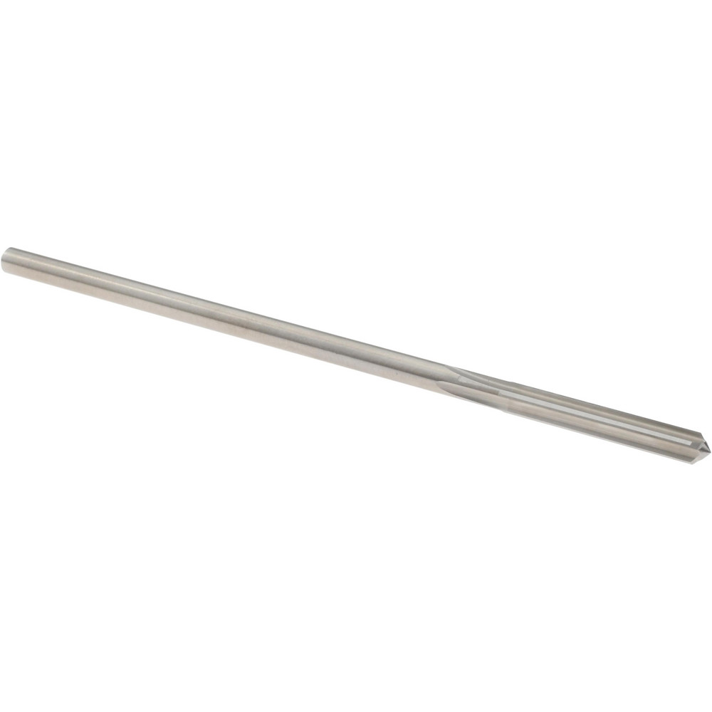 Chucking Reamer: #25, 4" OAL, 1" Flute Length, Straight-Cylindrical Shank, HSS