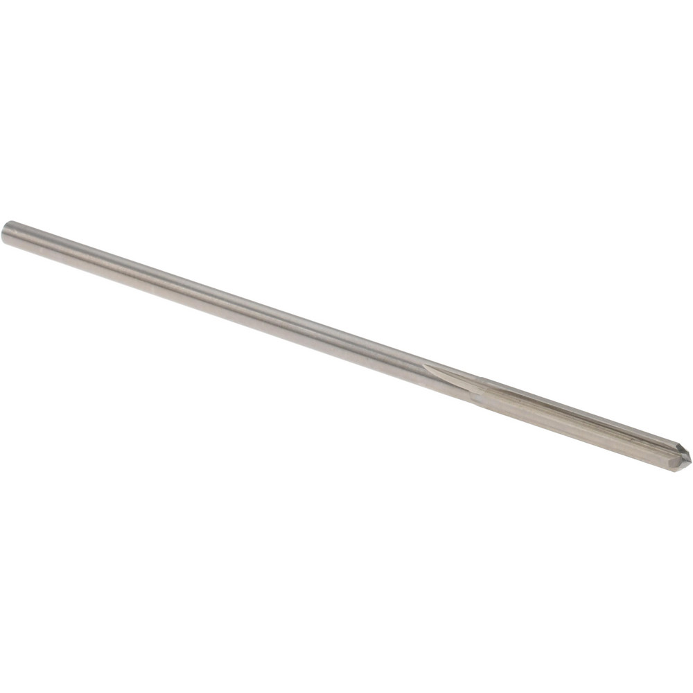 Chucking Reamer: #31, 3-1/2" OAL, 7/8" Flute Length, Straight-Cylindrical Shank, HSS