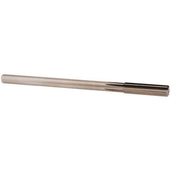 Alvord Polk 174 Chucking Reamer: 0.498" Dia, 8" OAL, 2" Flute Length, Straight Shank, High Speed Steel Image