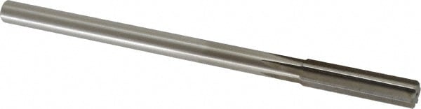 Alvord Polk 173 Chucking Reamer: 0.4921" Dia, 8" OAL, 2" Flute Length, Straight Shank, High Speed Steel Image