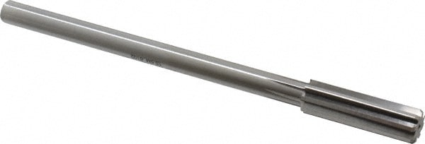 Alvord Polk 187 Chucking Reamer: 0.6102" Dia, 8" OAL, 2" Flute Length, Straight Shank, High Speed Steel Image