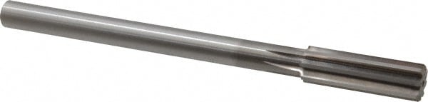 Alvord Polk 203 Chucking Reamer: 0.8071" Dia, 9-1/2" OAL, 2-1/2" Flute Length, Straight Shank, High Speed Steel Image