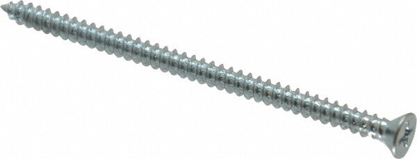 Value Collection PFTS0080300CZ Sheet Metal Screw: #8, Flat Head, Phillips Image