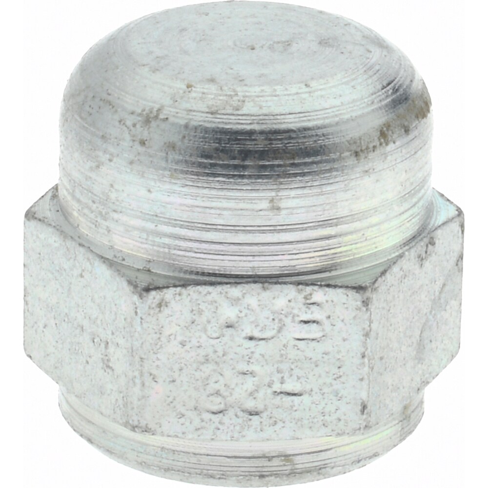 Steel Flared Tube Cap: 1/4" Tube OD, 7/16 -20 Thread, 37 ° Flared Angle