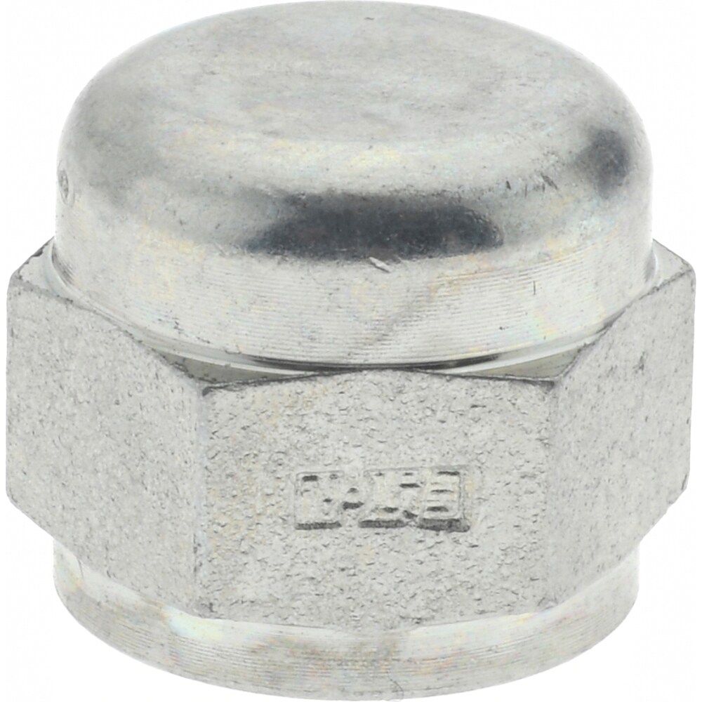 Steel Flared Tube Cap: 3/8" Tube OD, 9/16-18 Thread, 37 ° Flared Angle