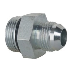 Eaton 202702-16-12S Steel Flared Tube Straight Thread Connector: 3/4" Tube OD, 1 Thread, 37 ° Flared Angle 