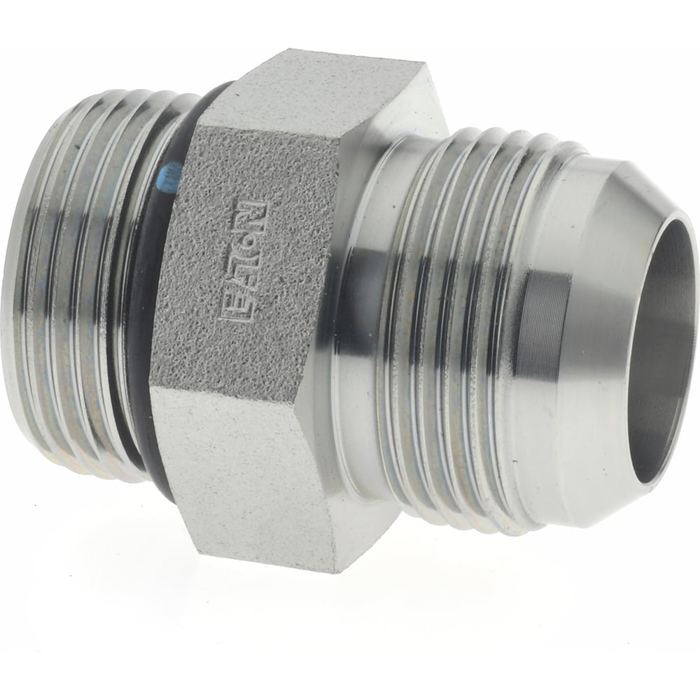 Eaton 202702-16-16S Steel Flared Tube Straight Thread Connector: 1" Tube OD, 1 Thread, 37 ° Flared Angle 