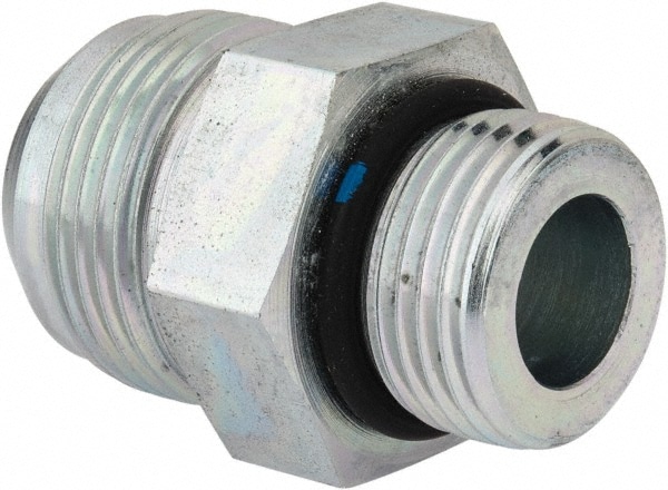 Eaton 202702-12-16S Steel Flared Tube Straight Thread Connector: 1" Tube OD, 3/4 Thread, 37 ° Flared Angle 