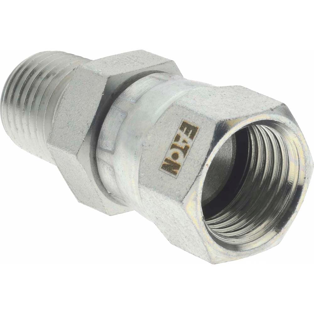 Steel Flared Tube Female JIC 37 ° & Swivel to Male Pipe Adapter: 3/8