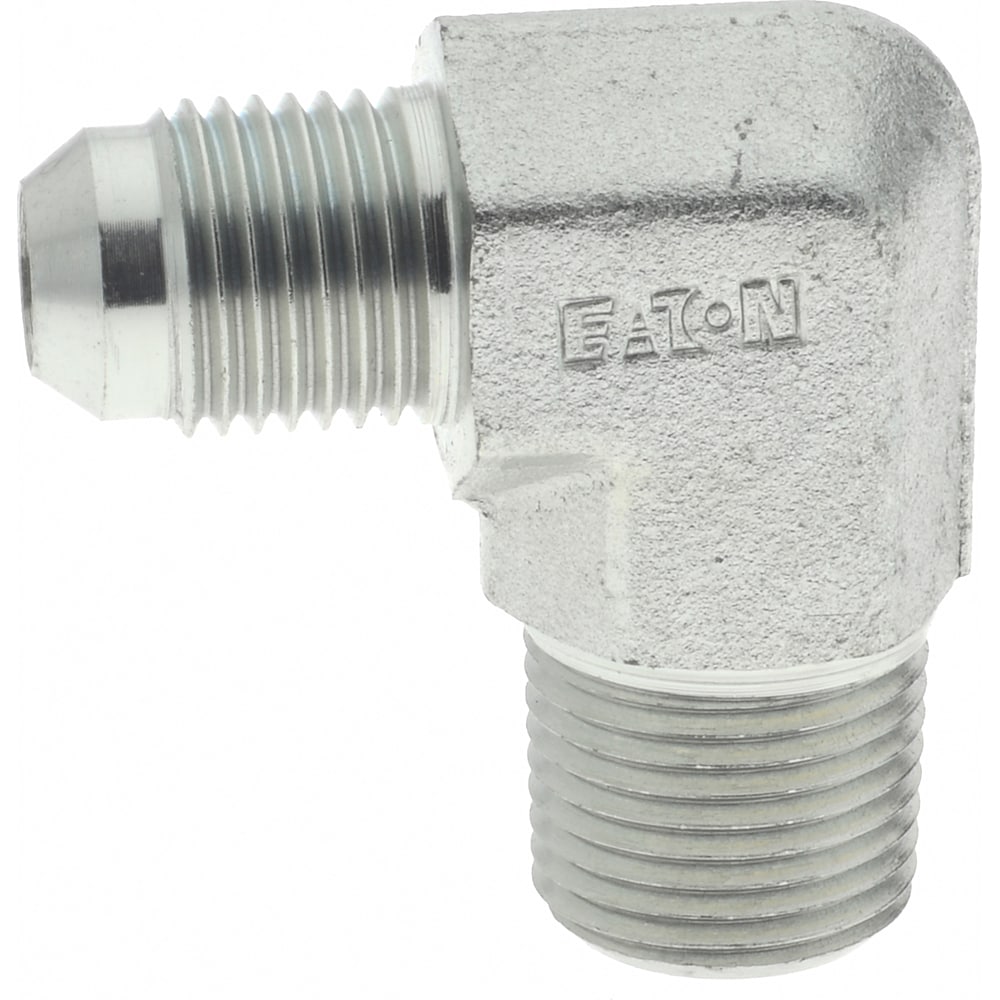 Eaton 2024-6-6S Steel Flared Tube Male Elbow: 3/8" Tube OD, 3/8 Thread, 37 ° Flared Angle 