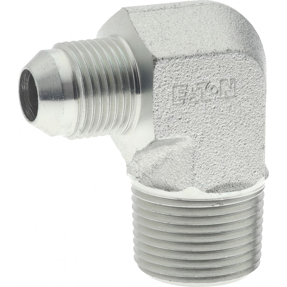 Eaton 2024-12-8S Steel Flared Tube Male Elbow: 1/2" Tube OD, 3/4 Thread, 37 ° Flared Angle 