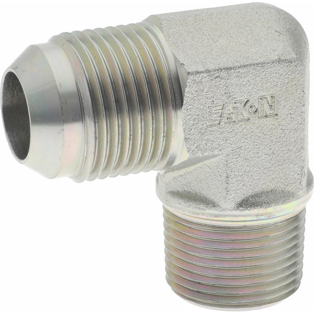 Eaton 2024-12-12S Steel Flared Tube Male Elbow: 3/4" Tube OD, 3/4 Thread, 37 ° Flared Angle 