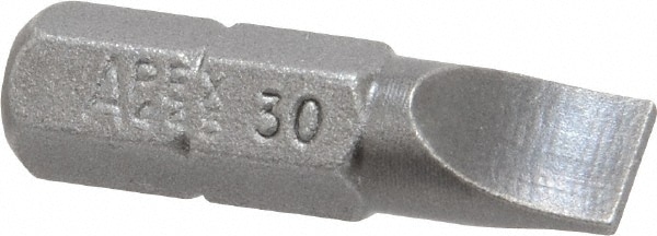 0.248" x 0.038" Blade, 1/4" Drive Slotted Screwdriver Bit