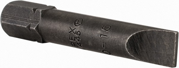 APEX 0.248" x 0.038" Blade, 1/4" Drive Slotted Screwdriver Bit - 1-1/2" OAL, Insert Bit | 5-Pack | Part #445-30-15X