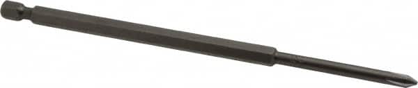 Power Screwdriver Bit: #1 Phillips, #1 Speciality Point Size, 1/4" Hex Drive