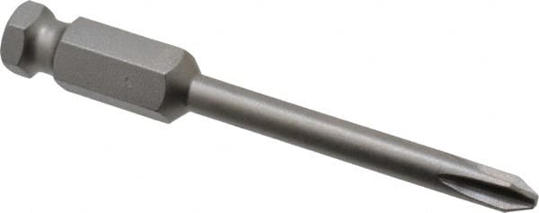 Power Screwdriver Bit: #2 Phillips, #2 Speciality Point Size