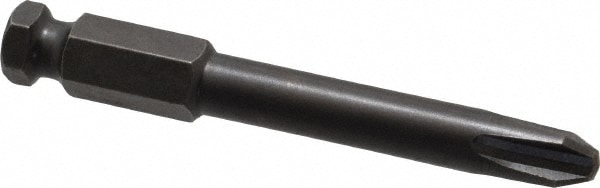 Power Screwdriver Bit: #4 Phillips, #4 Speciality Point Size