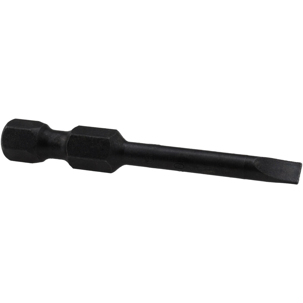 APEX Power Screwdriver Bit: Slotted Bit, 1/4" Hex - 1/4" Drive, 1-15/16" OAL | Part #320-0X