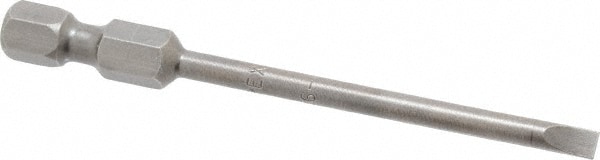 Power Screwdriver Bit: 0.134" Blade Width, 1/4" Hex Drive