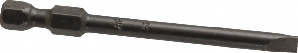 Power Screwdriver Bit: 0.187" Blade Width, 1/4" Hex Drive