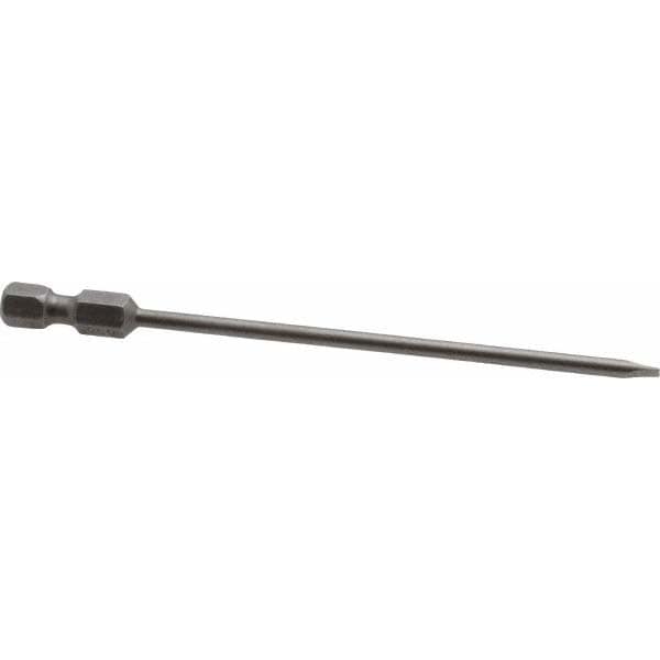 Power Screwdriver Bit: 0.122" Blade Width, 1/4" Hex Drive