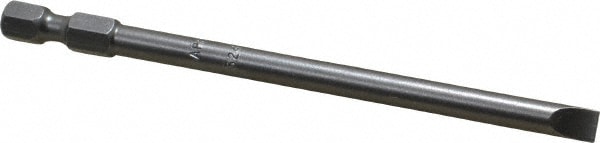 Power Screwdriver Bit: 0.215" Blade Width, 1/4" Hex Drive