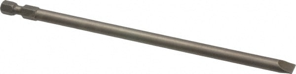 Power Screwdriver Bit: 1/4" Blade Width, 1/4" Hex Drive