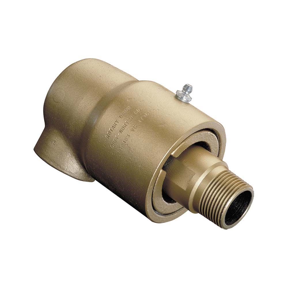 1-1/4 NPT Left Hand Rotor Thread, 1-1/4" NPT Port, 9-1/16" Body Length, Single Flow, General Purpose, Rotary Union