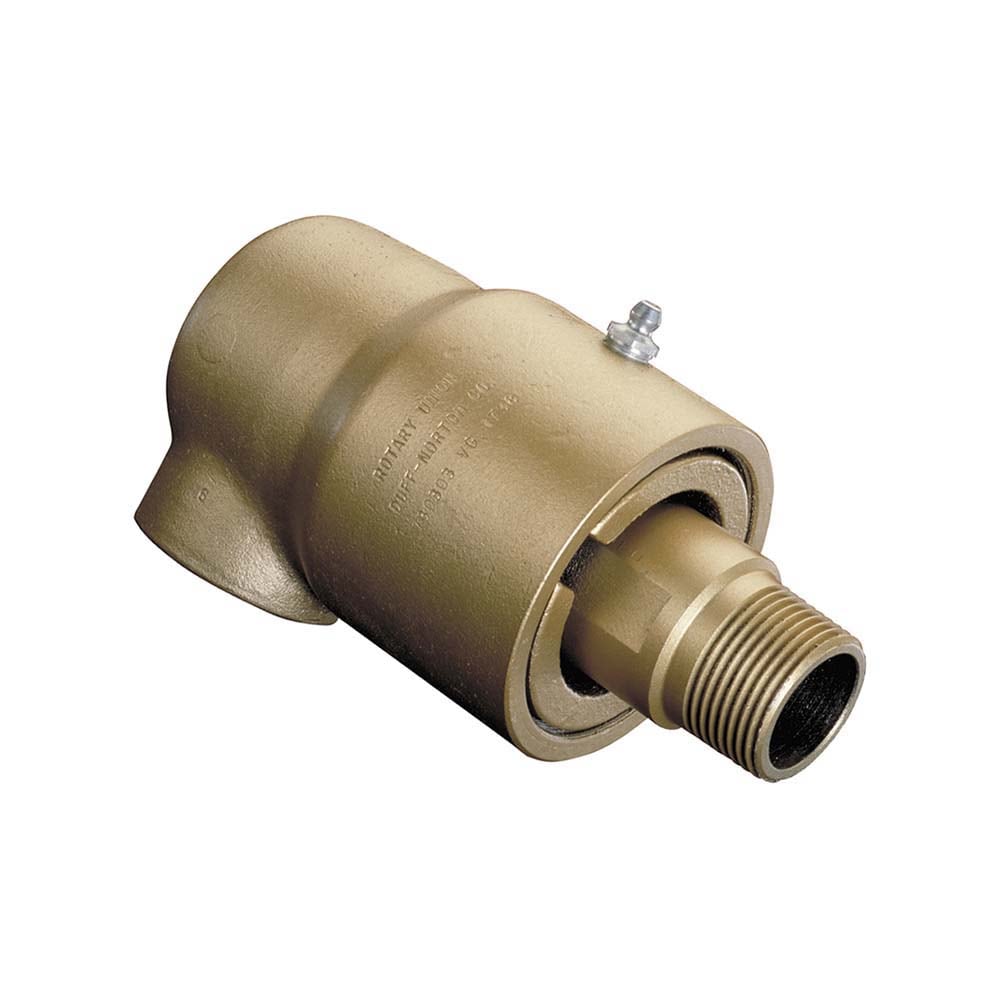 Duff-Norton 730397C 1/2 NPT Left Hand Rotor Thread, 1/2" NPT Port, 7-1/4" Body Length, Dual Flow, General Purpose (Stationary Syphon), Rotary Union Image