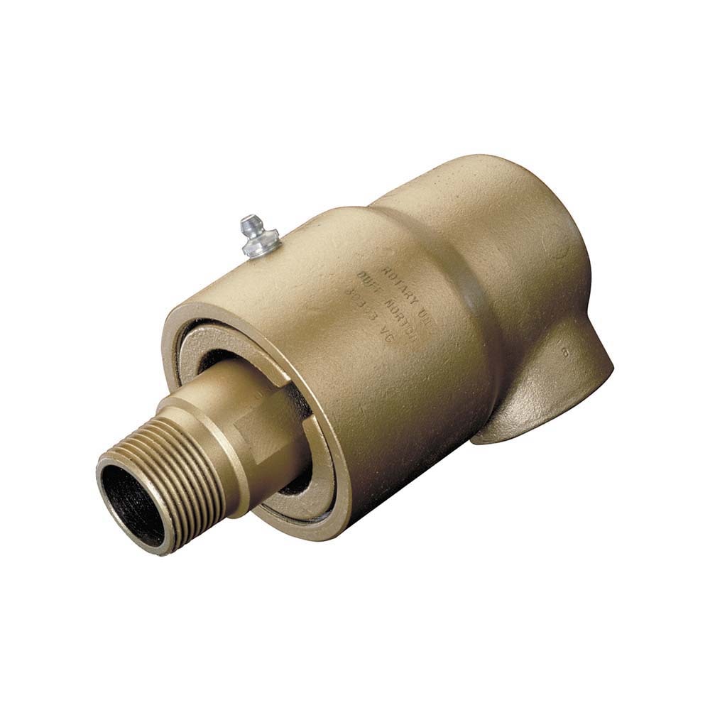 2 NPT Right Hand Rotor Thread, 2" NPT Port, 13-7/8" Body Length, Dual Flow, General Purpose (Stationary Syphon), Rotary Union