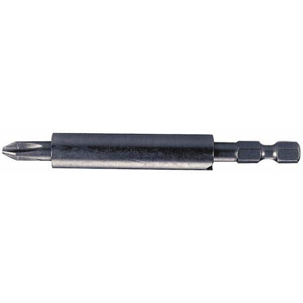 Power Screwdriver Bit: #2 Phillips, #2 Speciality Point Size, 1/4" Hex Drive