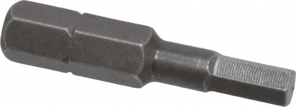 Hex Screwdriver Insert Bit: 1/4" Drive, 5/32" Hex, 1-5/16" OAL