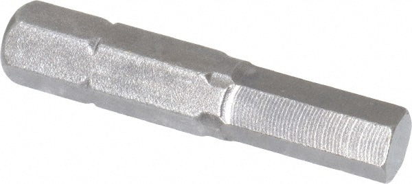 Hex Screwdriver Insert Bit: 1/4" Drive, 7/32" Hex, 1-5/16" OAL