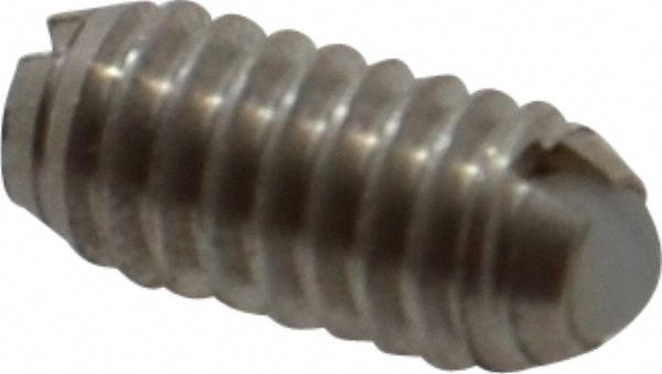 Threaded Ball Plunger: 8-32, 0.094" Ball Dia, 0.344" Body Length, 0.025" Max Ball Reach