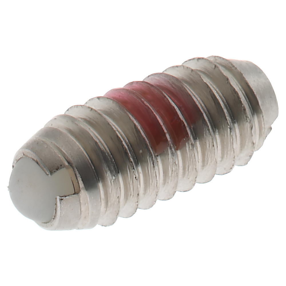 Threaded Ball Plunger: 8-32, 0.094" Ball Dia, 0.344" Body Length, 0.025" Max Ball Reach