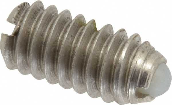 Threaded Ball Plunger: 1/4-20, 0.125" Ball Dia, 0.531" Body Length, 0.035" Max Ball Reach