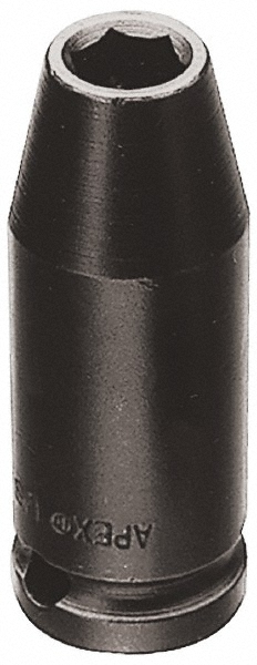 Impact Socket: 1/4" Drive, 11 mm Socket, Hex Drive - 6 Point, 25.40 mm OAL