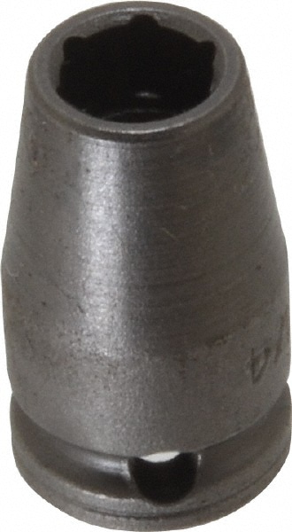 Impact Socket: 1/4" Drive, 0.25" Socket, Square Drive