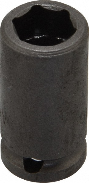 Impact Socket: 1/4" Drive, 0.313" Socket, Square Drive