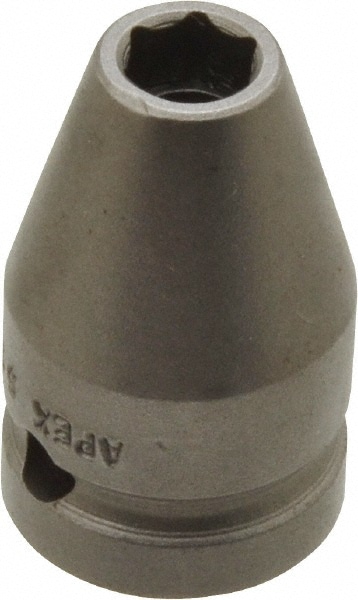 Impact Socket: 1/2" Drive, 0.313" Socket, Square Drive